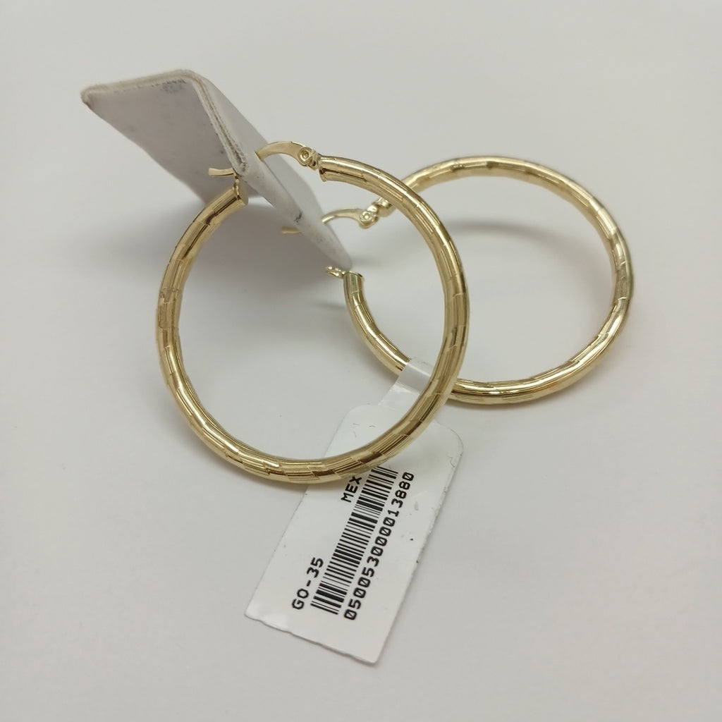 ARETES ARRACADA LABRADA 10K 4 GR (NUEVO)