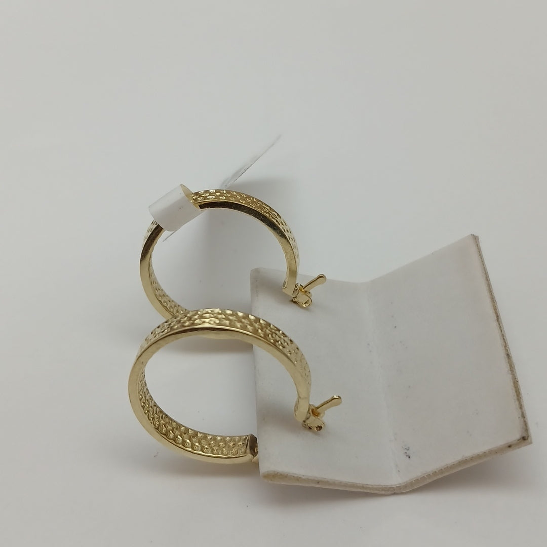 ARETES ARRACADA LABRADA 10K 2 GR (NUEVO)