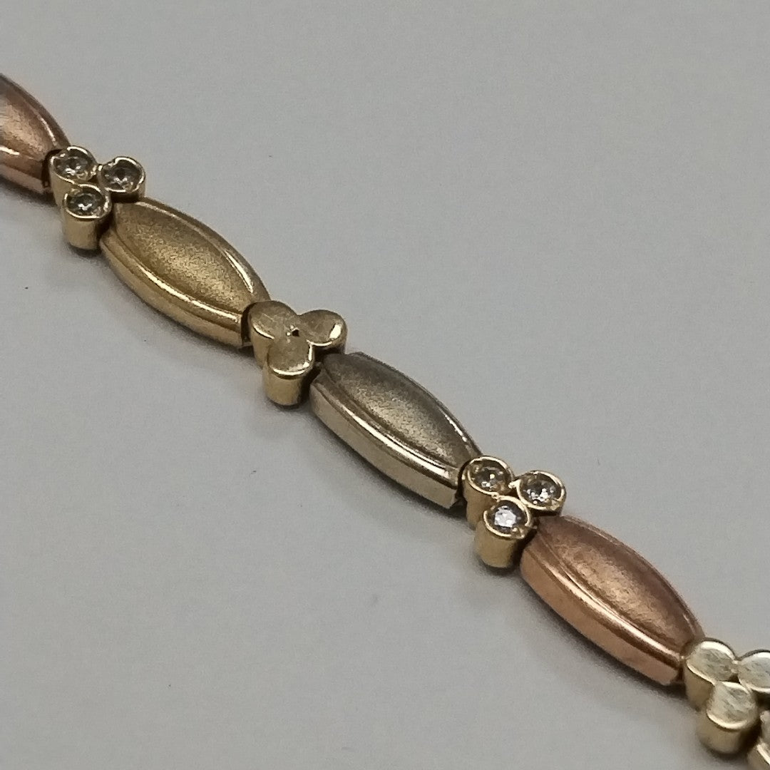 PULSERA ORO, ORO COMBINADO 14 K 11.3 GRMS (SEMINUEVO)