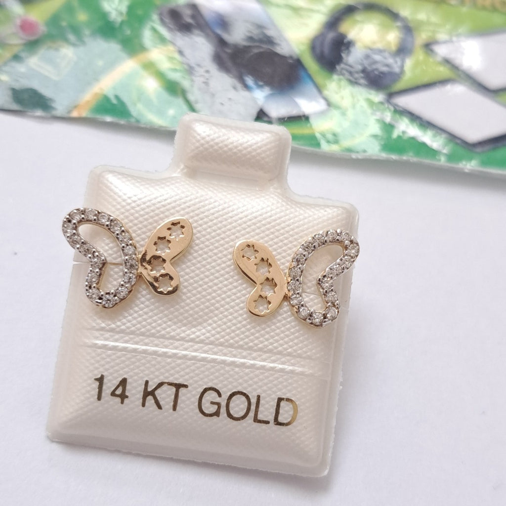 BROQUELES ORO 14K 1.2 (NUEVO)