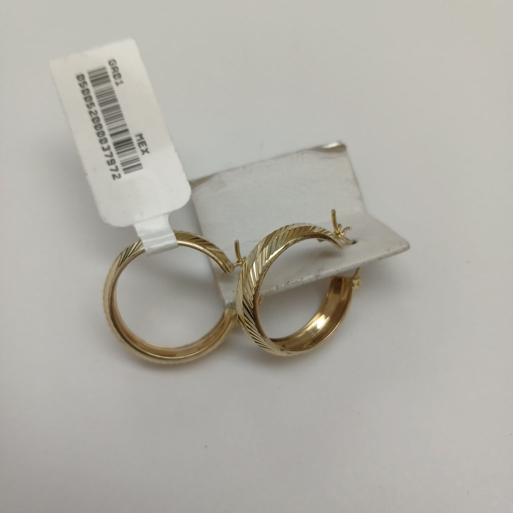 ARETES ARRACADAS LABRADAS 10K 2.8 GR (NUEVO)