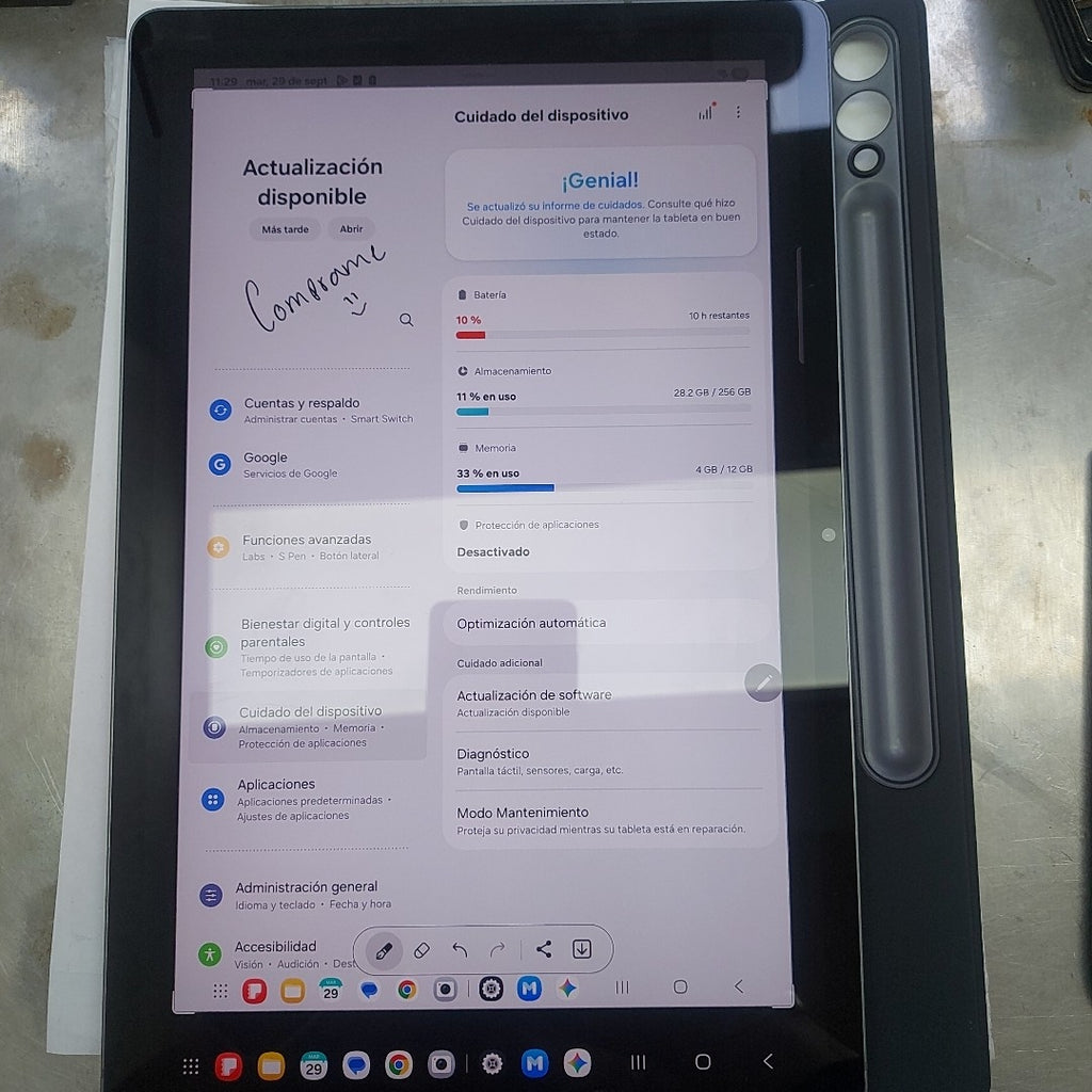 TABLETA SAMSUNG GALAXY TAB S9 FE+ SM-X610 (2023) 256 GB 12 GB RAM