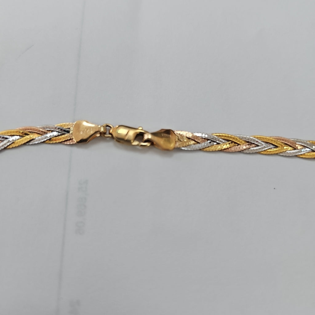 GARGANTILLA ORO COMBINADO 14 K 7,40 GRMS (SEMINUEVO)