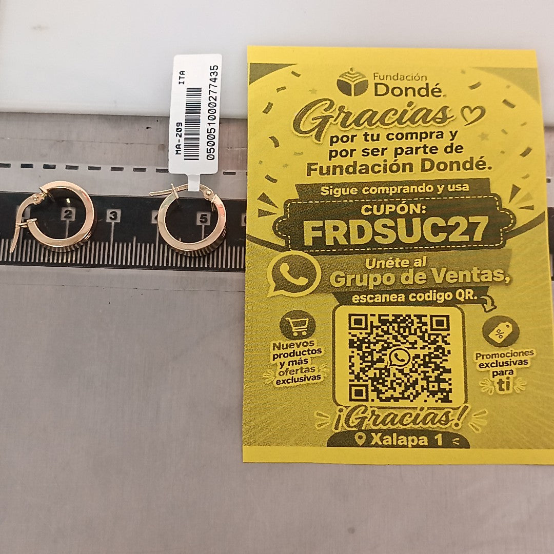ARRACADAS ORO 14K 1.9 (NUEVO)