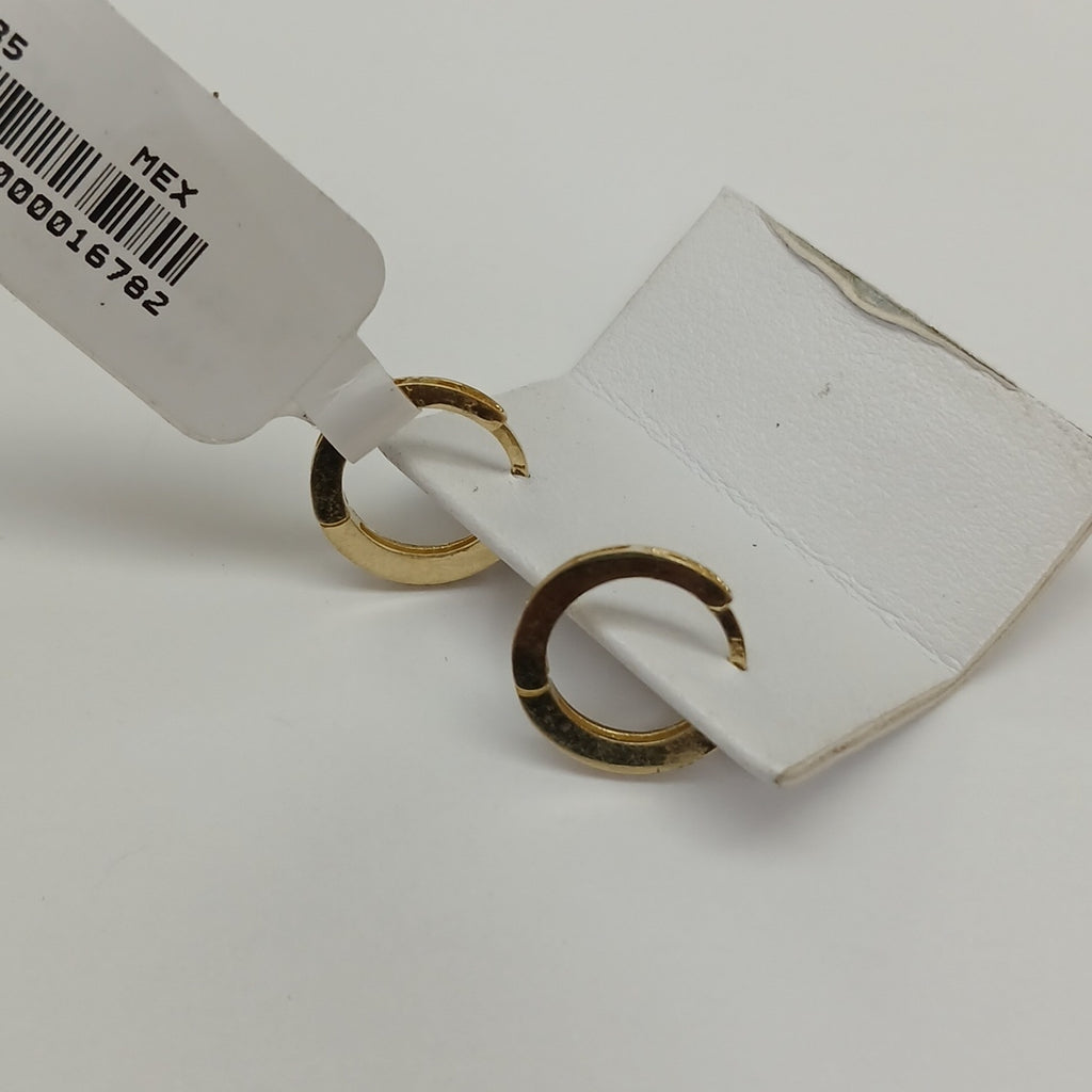 ARETES ARRACADAS CON CIRCONIAS 14K 1.2 GR (NUEVO)