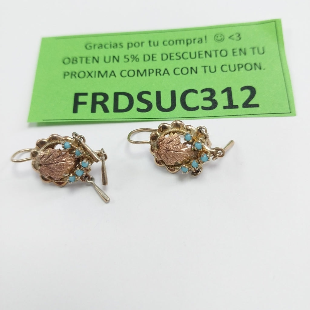 ARETES PAR ORO 8 K 4.2 GRMS (SEMINUEVO)