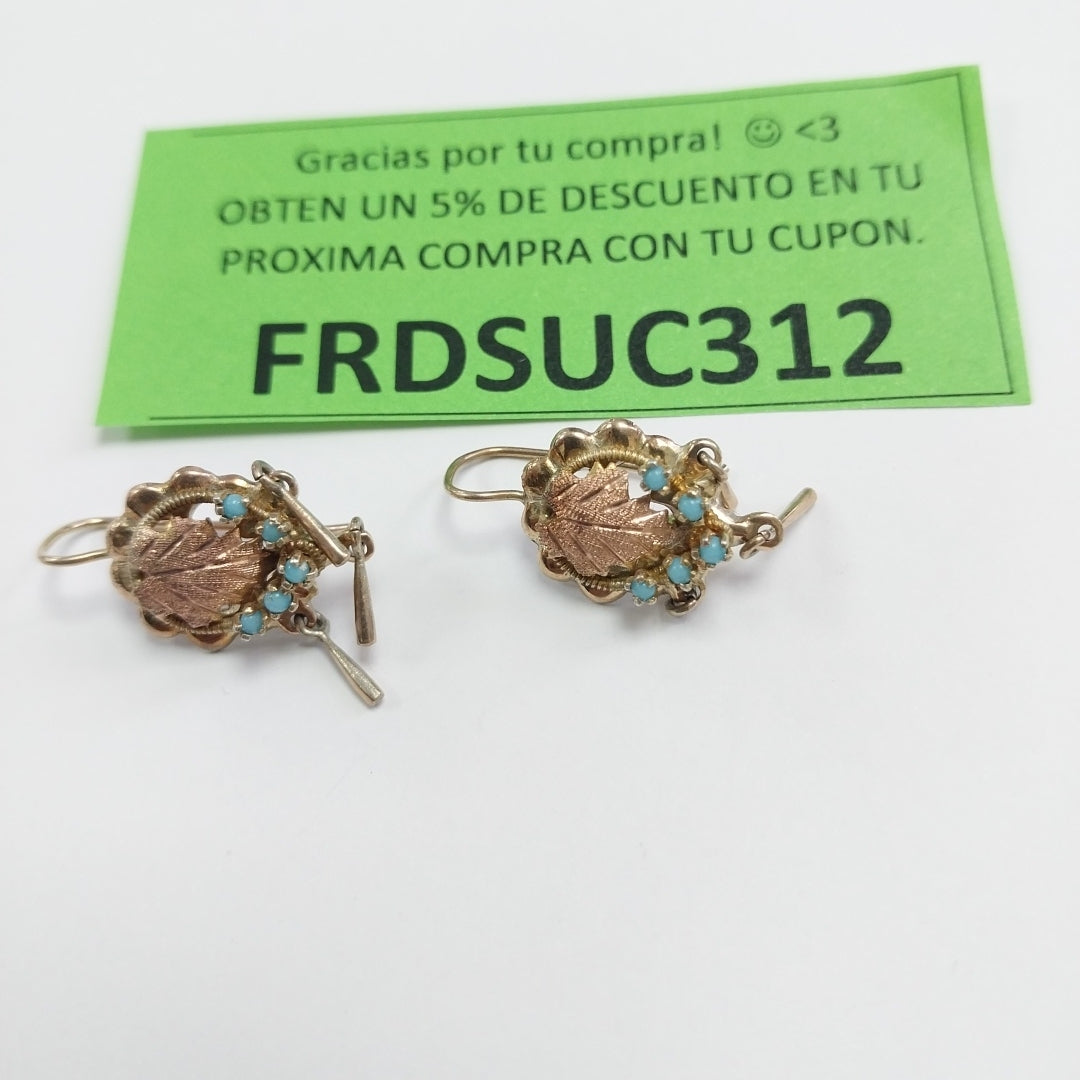 ARETES PAR ORO 8 K 4.2 GRMS (SEMINUEVO)