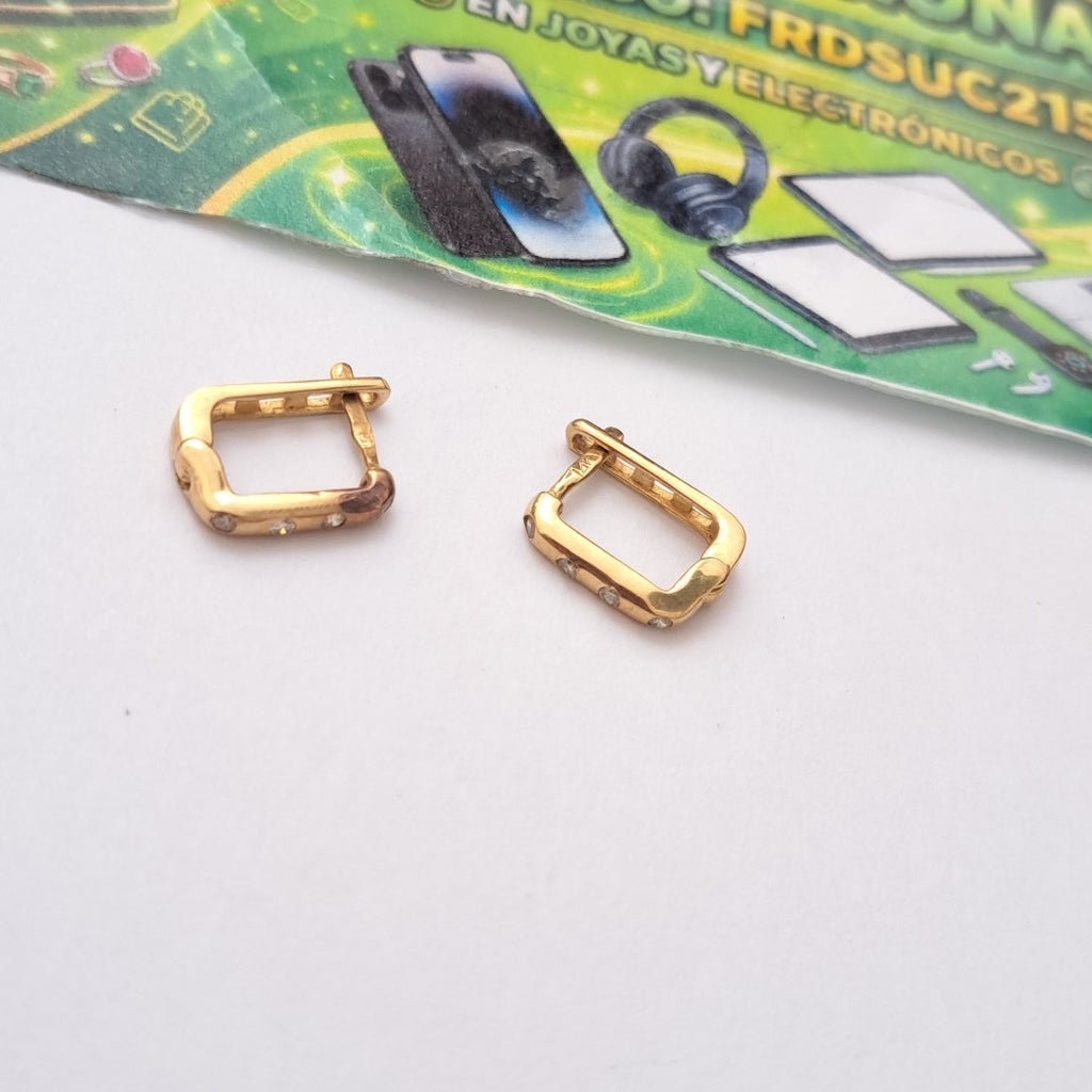 ARRACADAS PAR ORO 10 K 1,50 GRMS (SEMINUEVO)