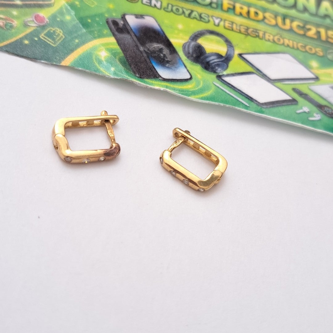 ARRACADAS PAR ORO 10 K 1,50 GRMS (SEMINUEVO)