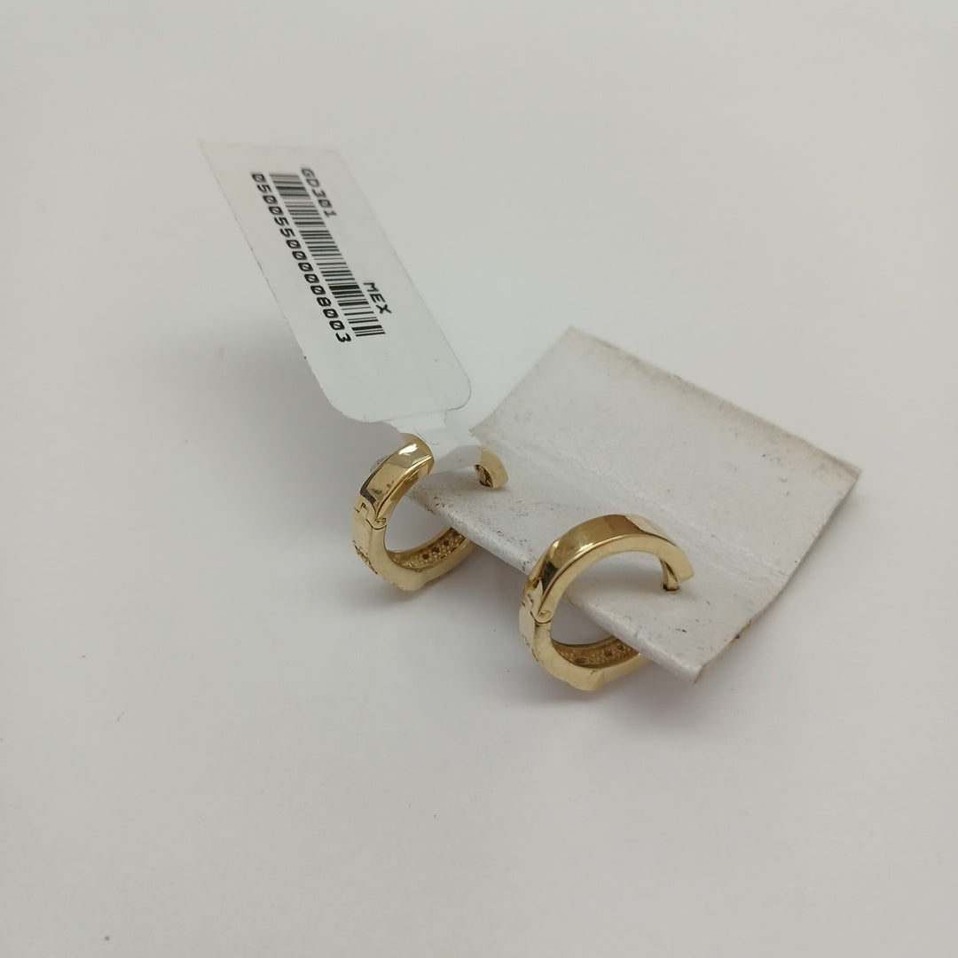 ARETES ARRACADAS C CIRCONIAS 10K 2.6 GR (NUEVO)