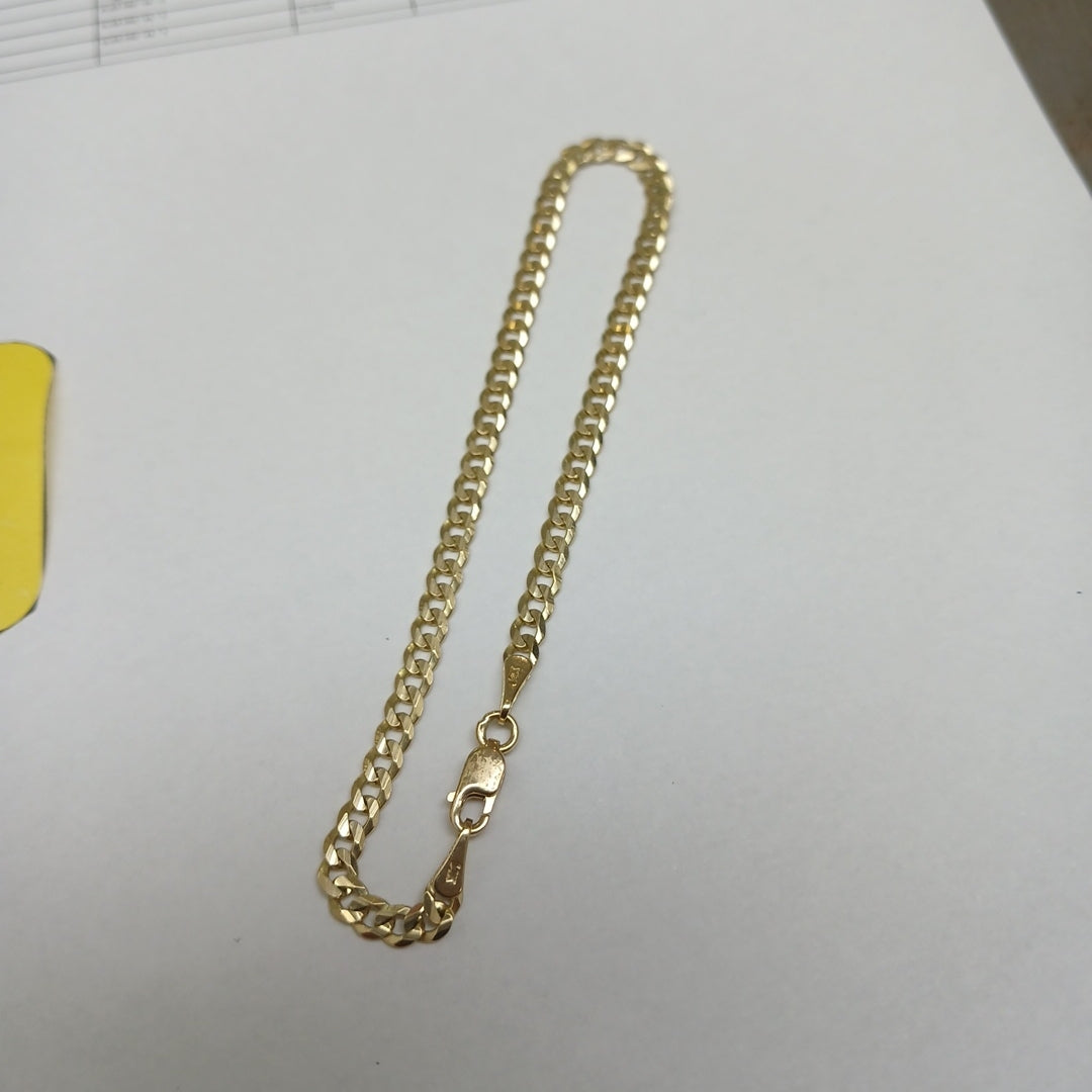 PULSERA BARBADA 14K 18 CM 3.2 GR (NUEVO)