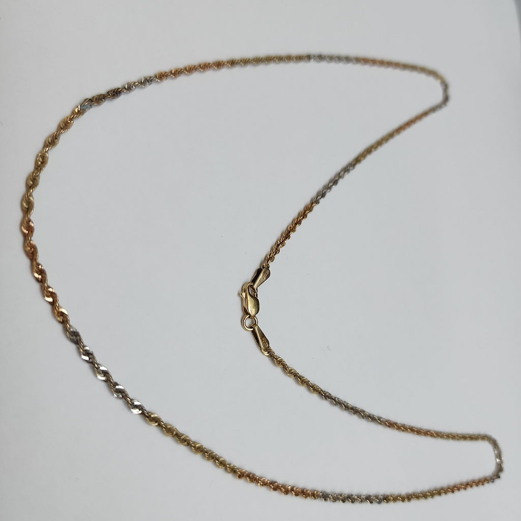 CADENA ORO COMBINADO 10 K 1,70 GRMS (SEMINUEVO)