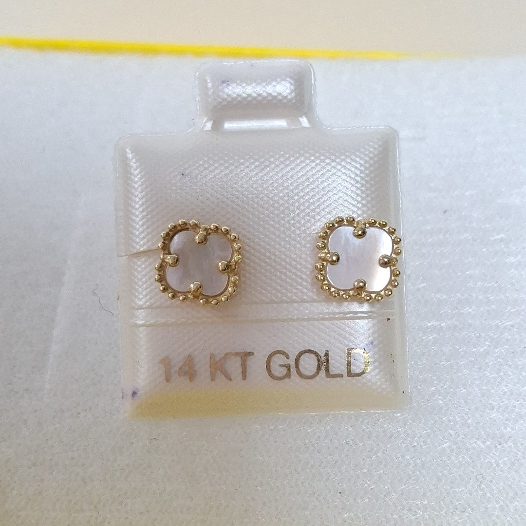 BROQUELES ORO 14K 1.4 (NUEVO)