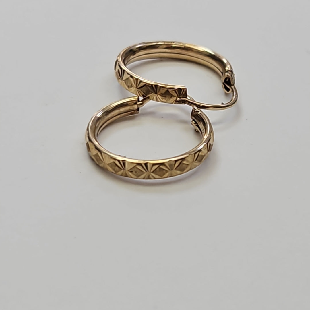 ARRACADAS PAR ORO 14 K 1.2 GRMS (SEMINUEVO)
