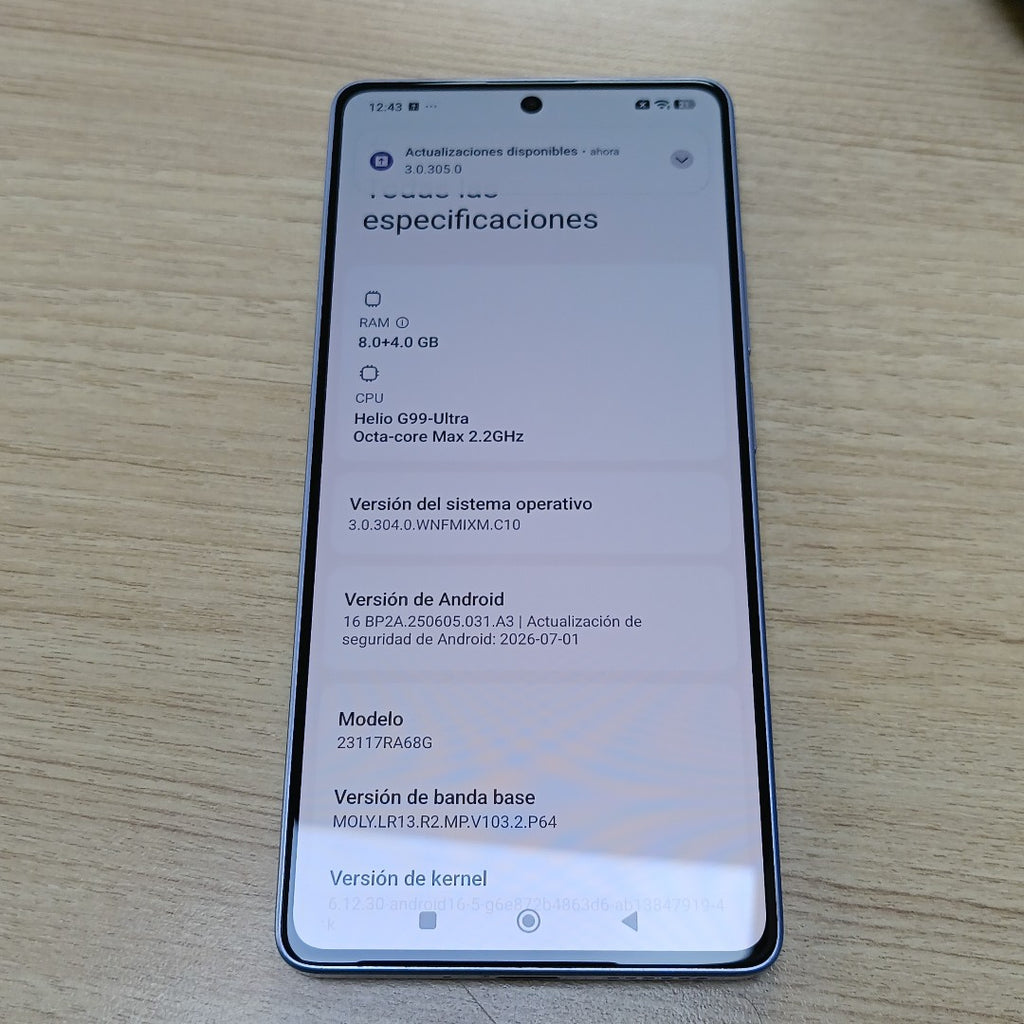CELULAR XIAOMI REDMI NOTE 13 PRO 23117RA68G (2023) 256 GB 8 GB RAM (SEMINUEVO)