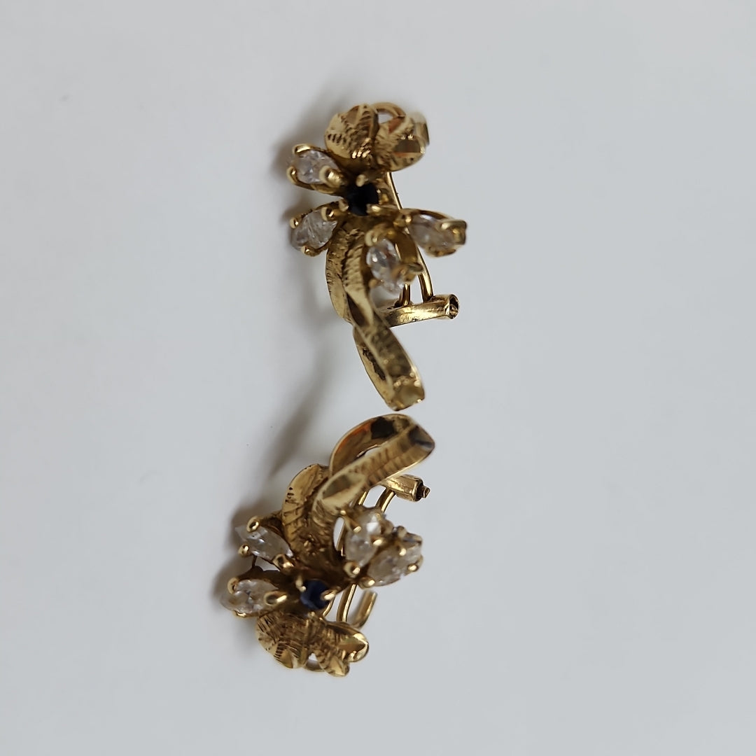 ARETES PAR ORO 14 K 3.7 GRMS (SEMINUEVO)