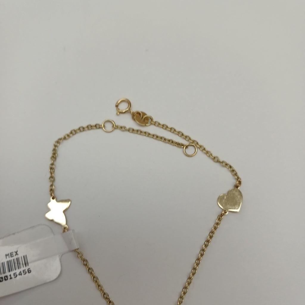 PULSERA ESPECIAL C FIGURAS 14K 18 CM 1.7 GR (NUEVO)