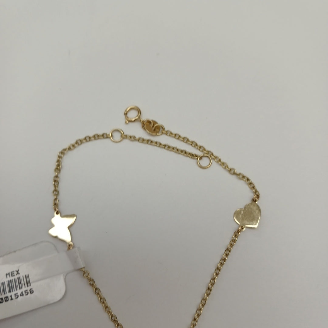 PULSERA ESPECIAL C FIGURAS 14K 18 CM 1.7 GR (NUEVO)