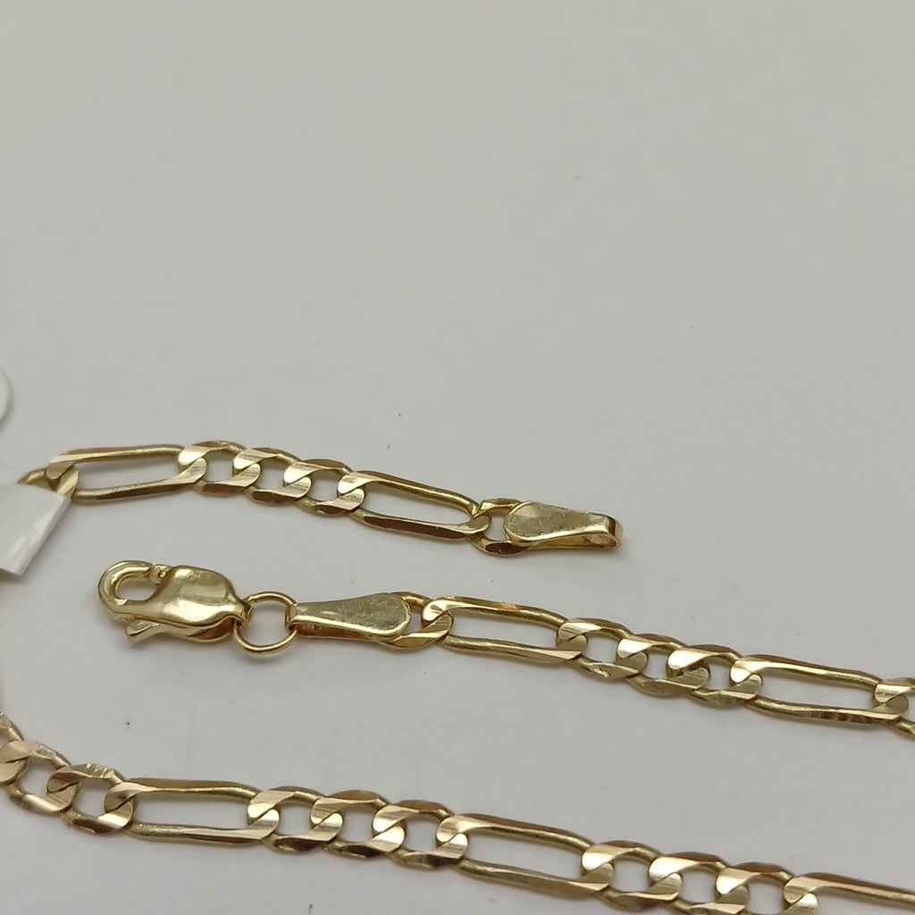 PULSERA TEJIDO 3X1 14K 18 CM 2.7 GR (NUEVO)