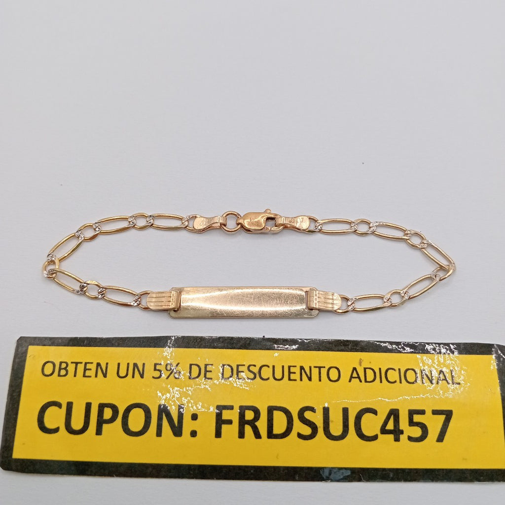 ESCLAVA ORO, RODIADO 14 K 2.9 GRMS (SEMINUEVO)