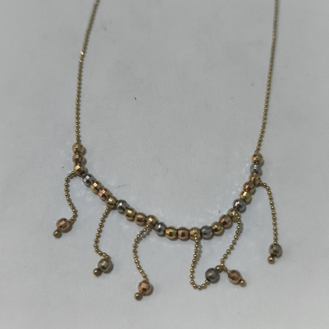COLLAR ORO COMBINADO 14 K 4,60 GRMS (SEMINUEVO)