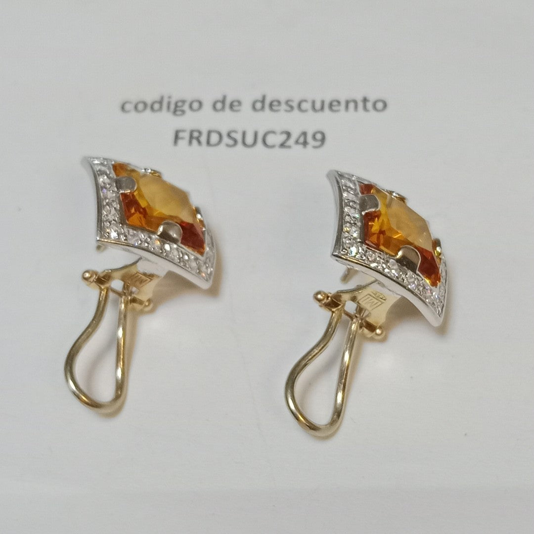 ARETES PAR ORO 14 K 7.2 GRMS (SEMINUEVO)