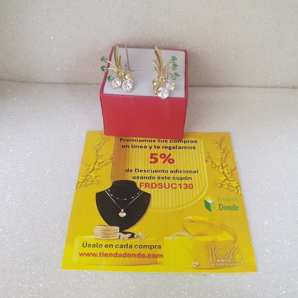 ARETES PAR ORO 10 K 2,60 GRMS (SEMINUEVO)