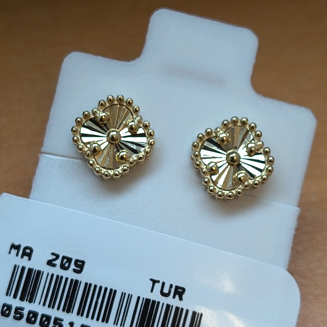 BROQUELES ORO 14K 1.5 (NUEVO)