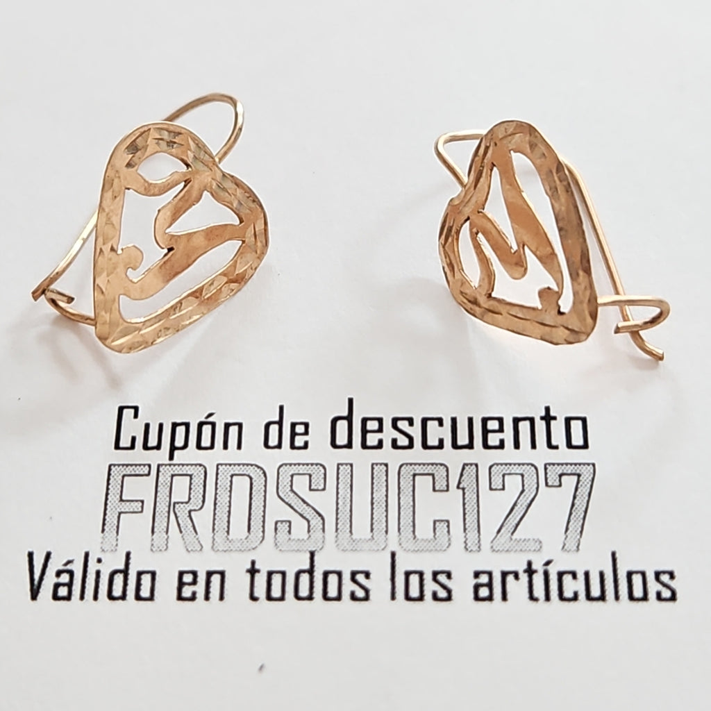 ARETES PAR ORO 10 K 0,90 GRMS (SEMINUEVO)