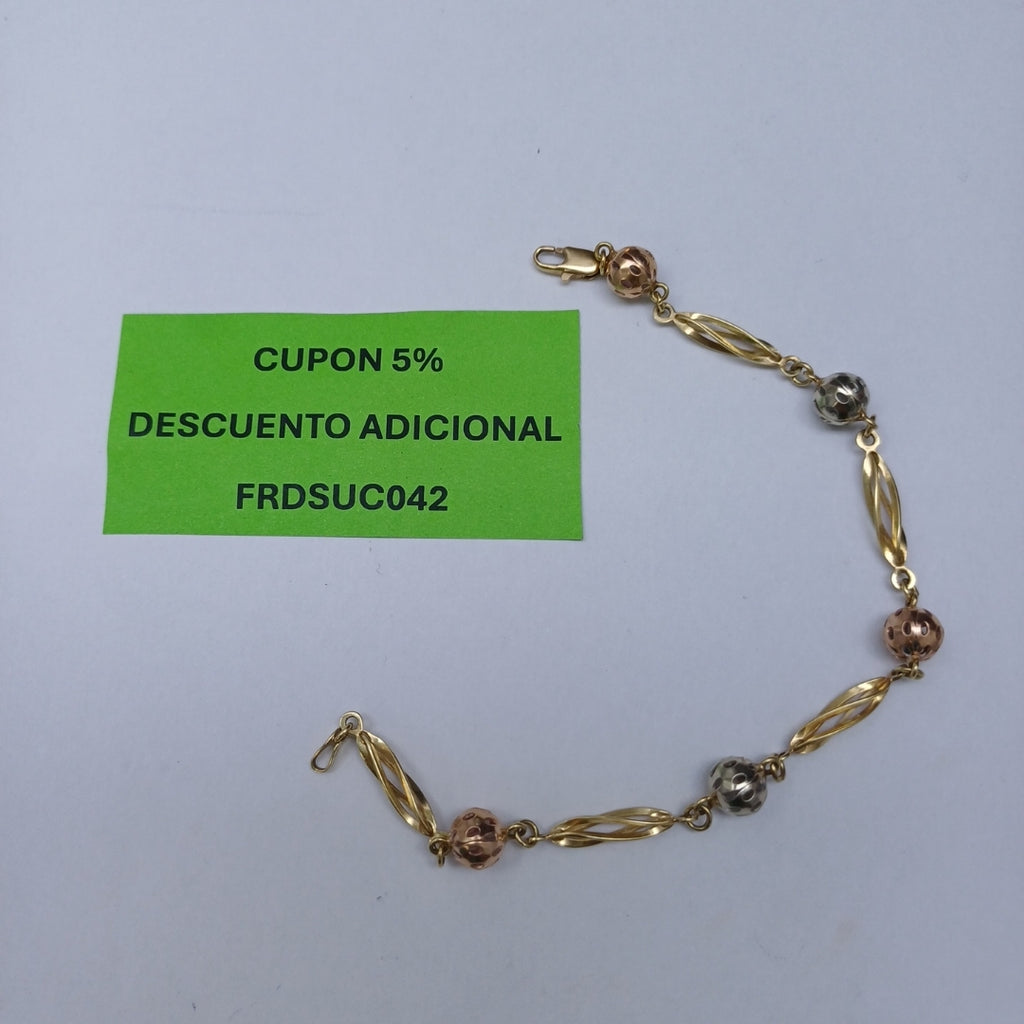 PULSERA ORO 14 K 5.7 GRMS (SEMINUEVO)