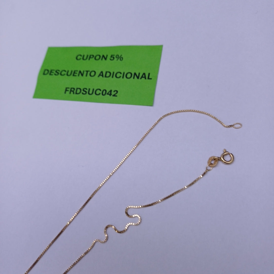 CADENA ORO 14 K 1.5 GRMS (SEMINUEVO)