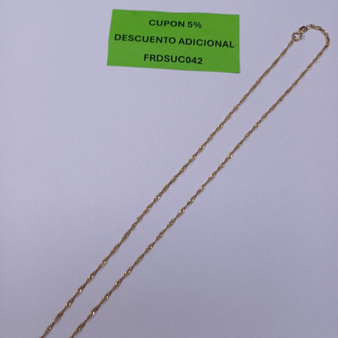 CADENA ORO 14 K 2.1 GRMS (SEMINUEVO)