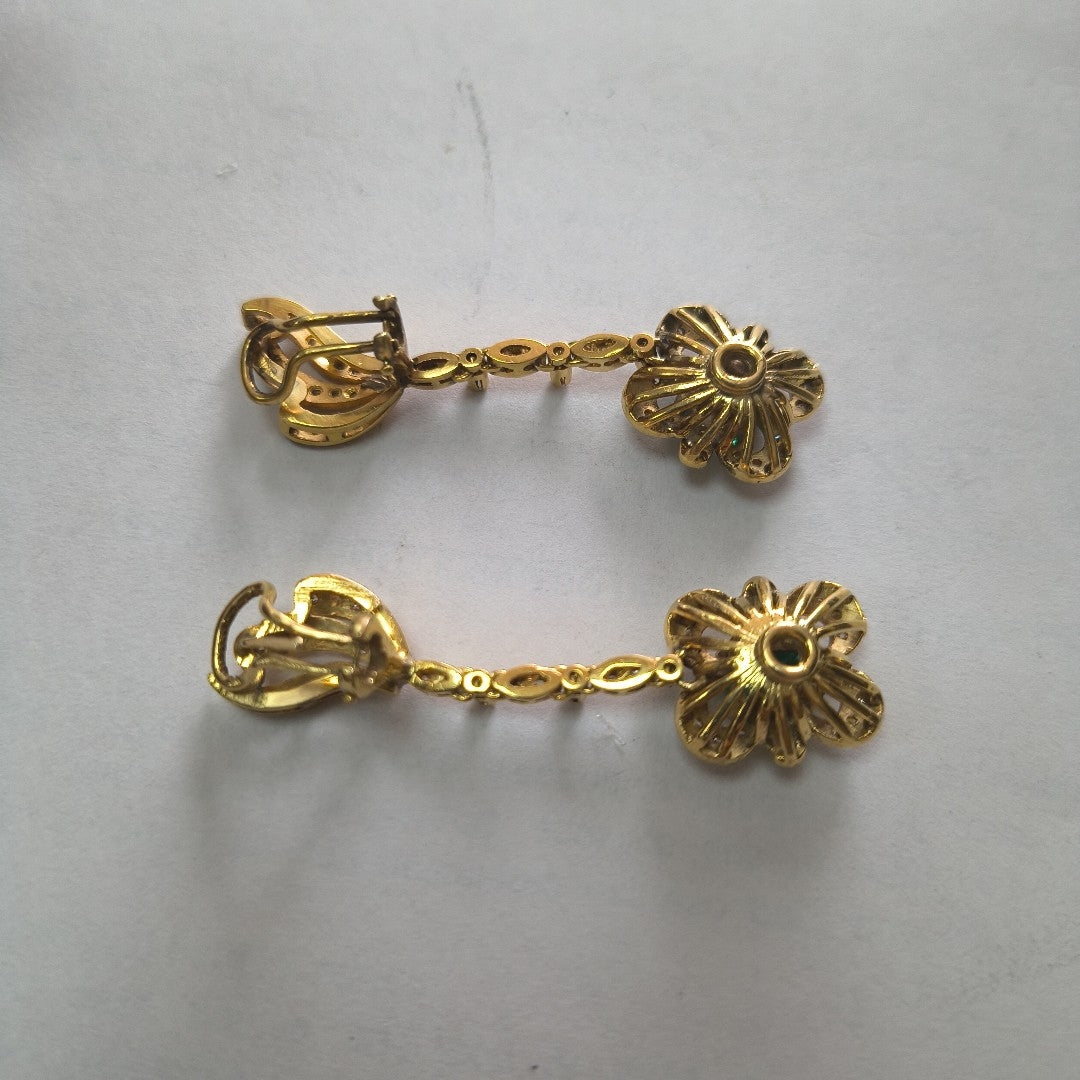 ARETES PAR ORO 18 K 15.4 GRMS (SEMINUEVO)
