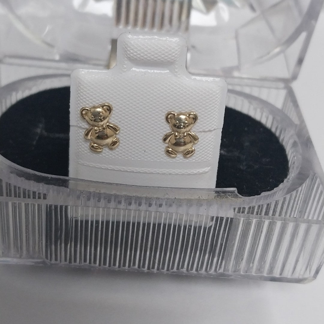 BROQUELES BROQUEL FIG OSO 14K 0.2592 GR (NUEVO)