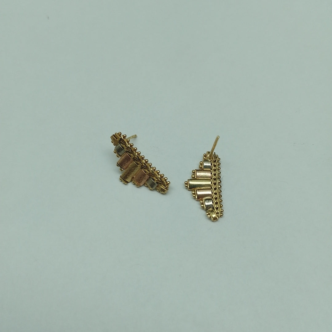 ARETES PAR ORO 14 K 2.9 GRMS (SEMINUEVO)
