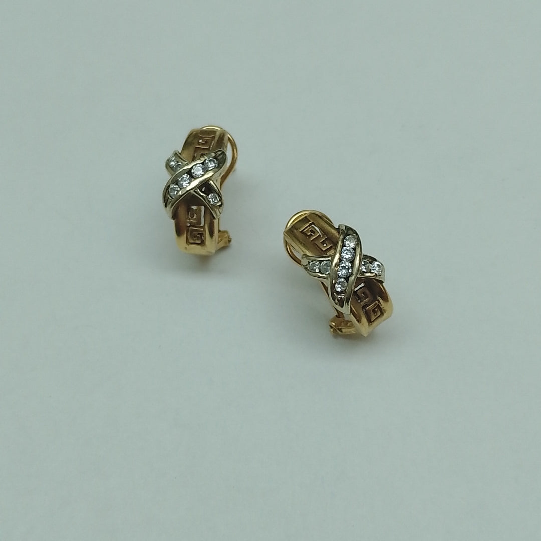 ARETES PAR ORO 14 K 6.6 GRMS (SEMINUEVO)