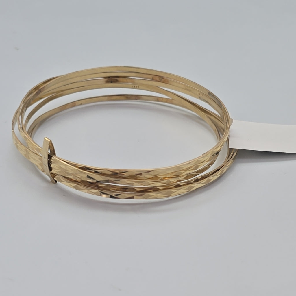 SEMANARIO DE PULSERAS ORO 14 K 20.2 GRMS (SEMINUEVO)