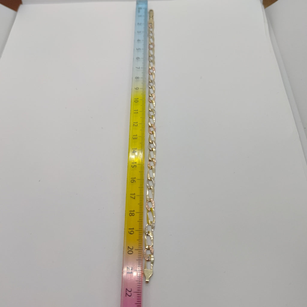 PULSERA ORO COMBINADO 10 K 2,60 GRMS (SEMINUEVO)