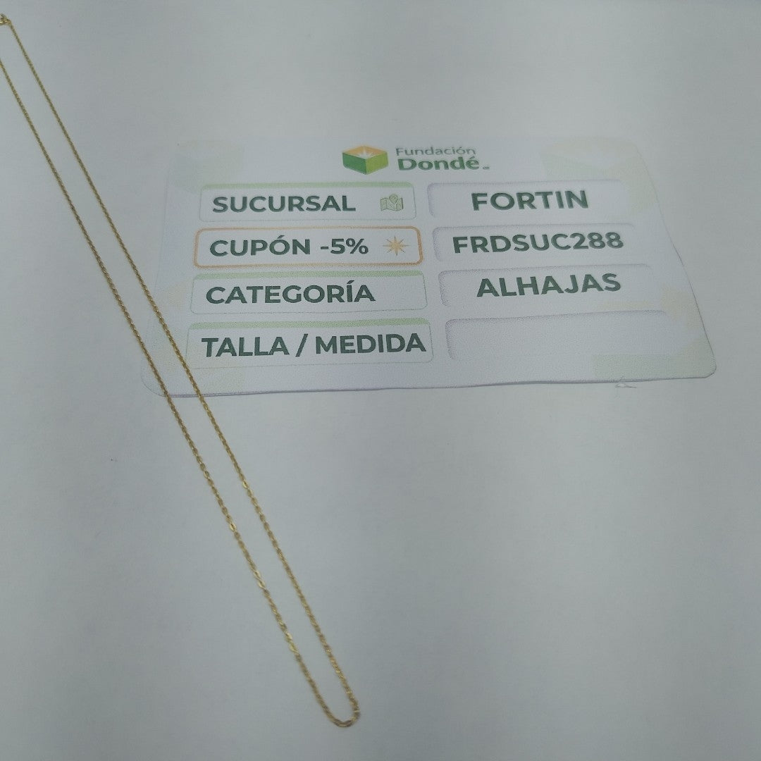 CADENA ORO 14 K 1 GRMS (SEMINUEVO)