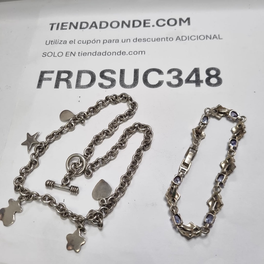 CADENA, PULSERA PLATA 59 GRMS (SEMINUEVO)