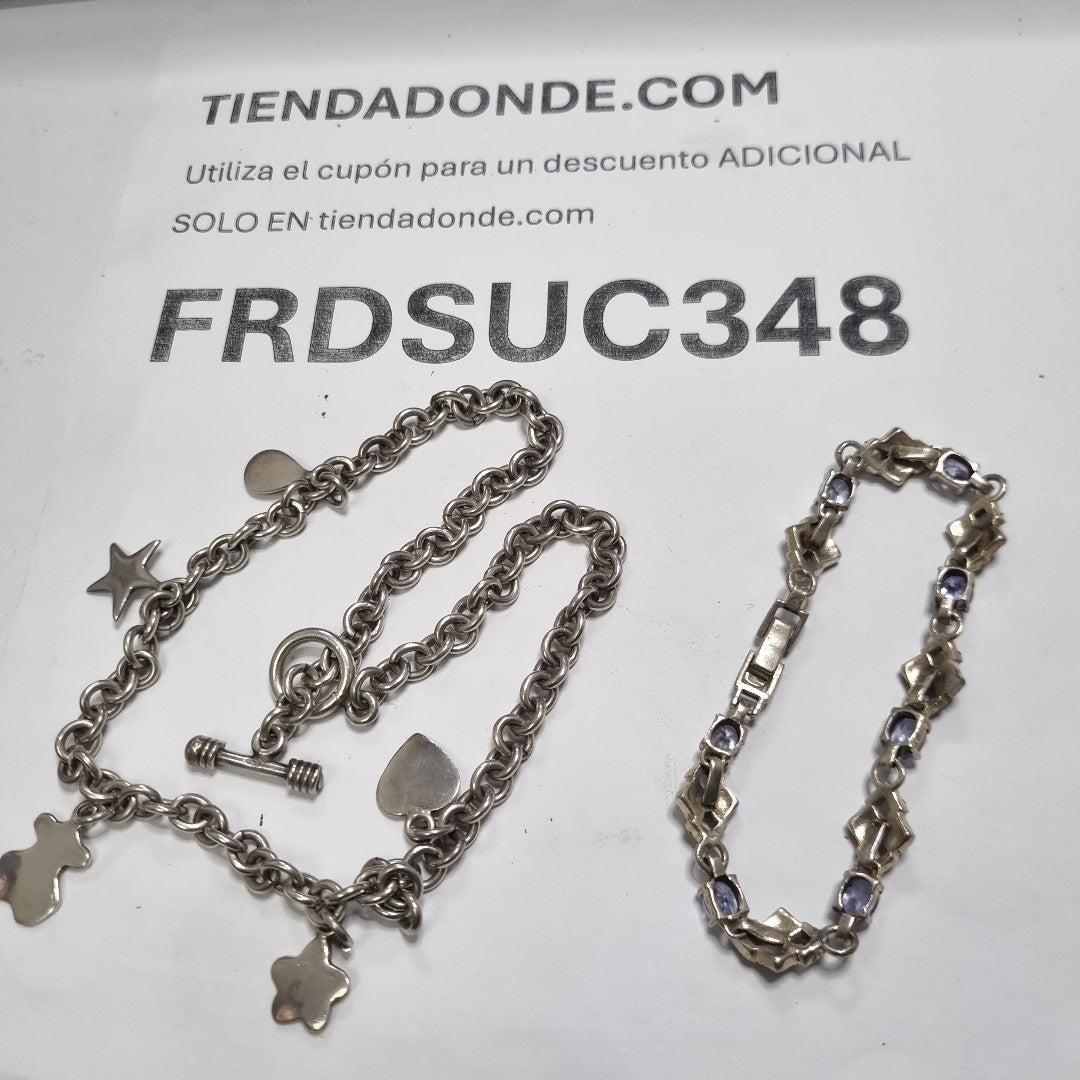 CADENA, PULSERA PLATA 59 GRMS (SEMINUEVO)