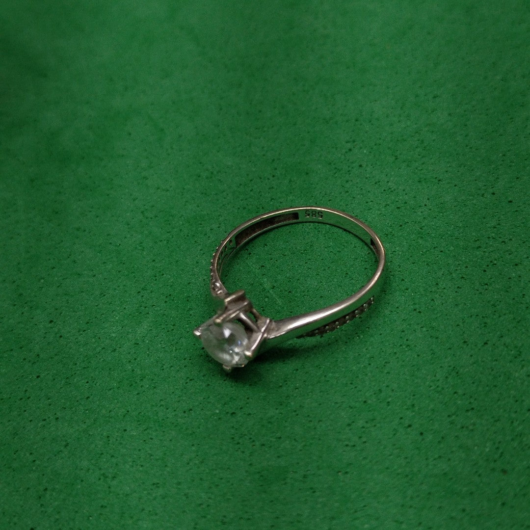 ANILLITO ORO, ORO BLANCO 14 K 2.2 GRMS (SEMINUEVO)