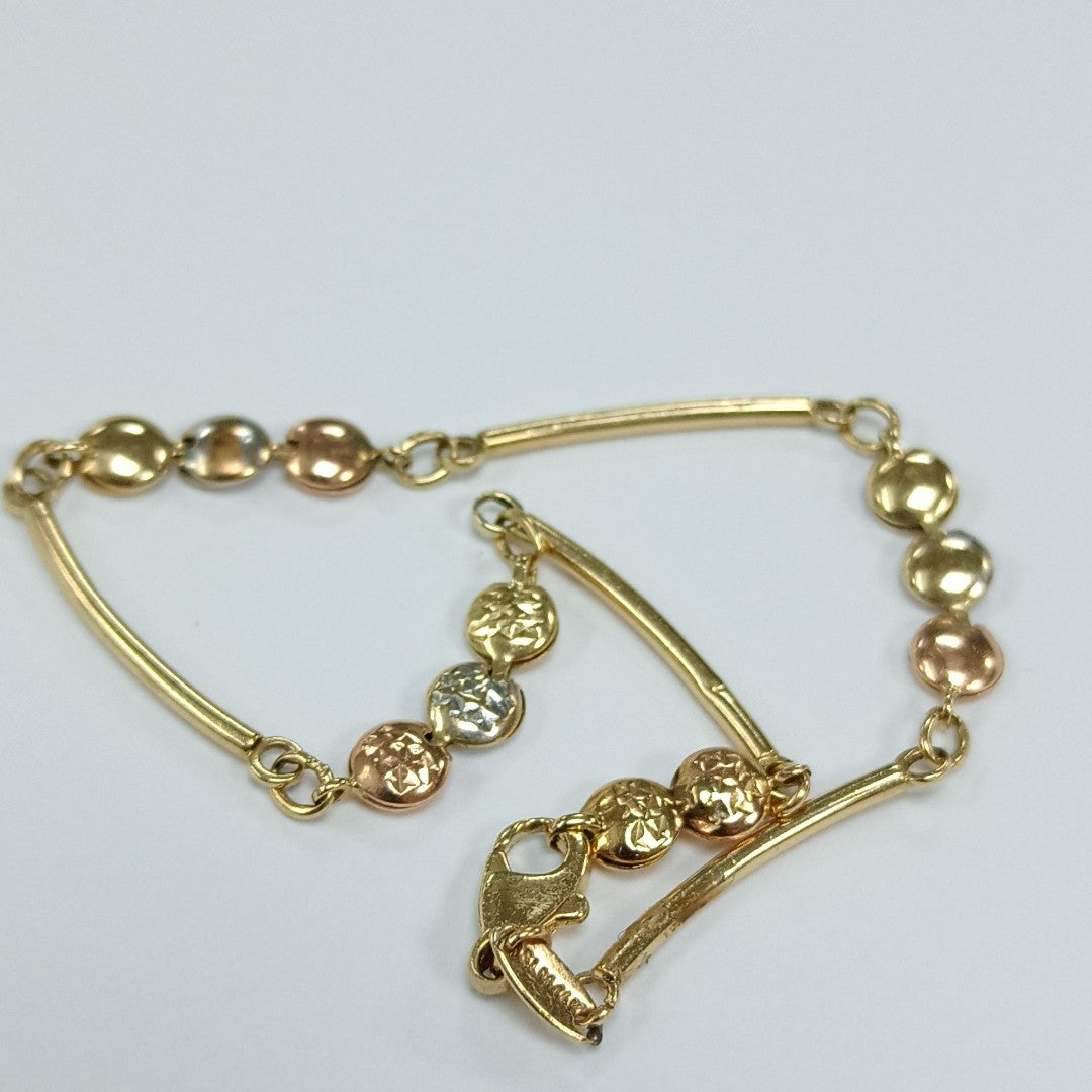 PULSERA ORO,RODIADO 14 K 3,00 GRMS (SEMINUEVO)