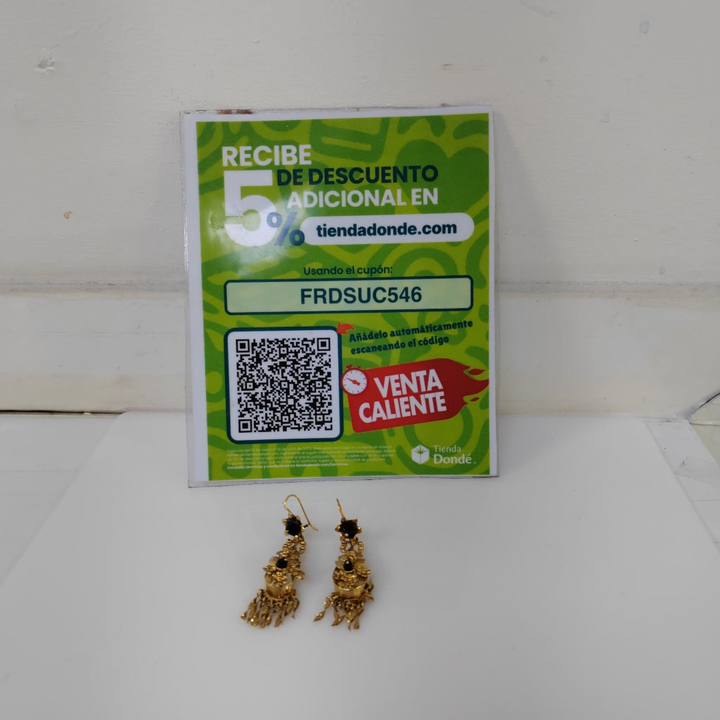 ARETES PAR ORO 14 K 9.4 GRMS (SEMINUEVO)