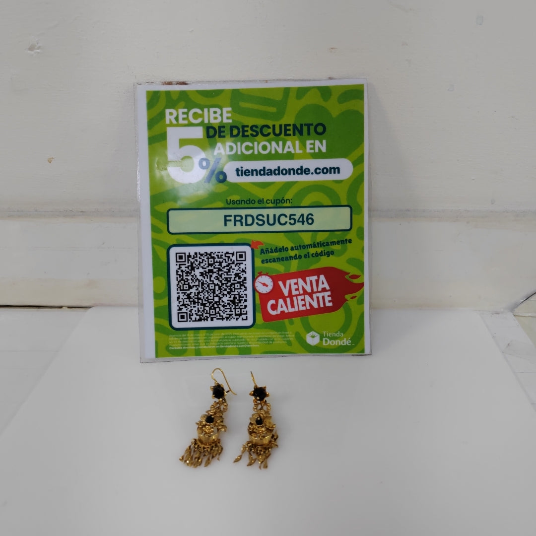 ARETES PAR ORO 14 K 9.4 GRMS (SEMINUEVO)
