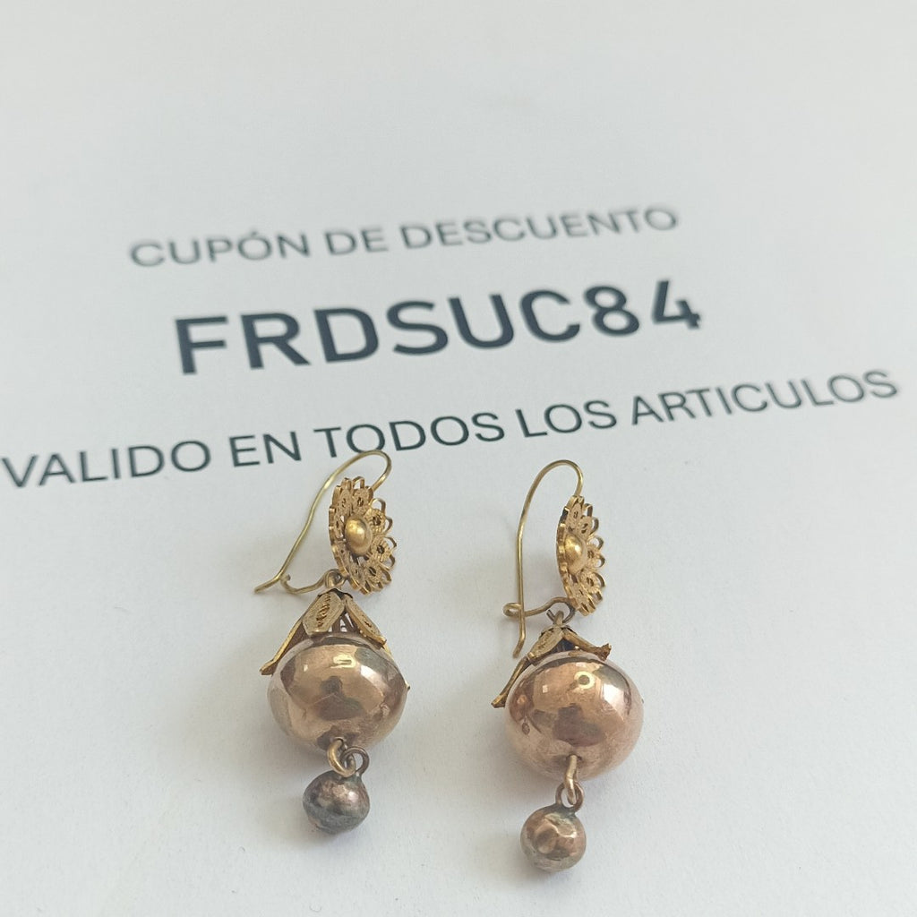 ARETES PAR ORO 8 K 4.1 GRMS (SEMINUEVO)