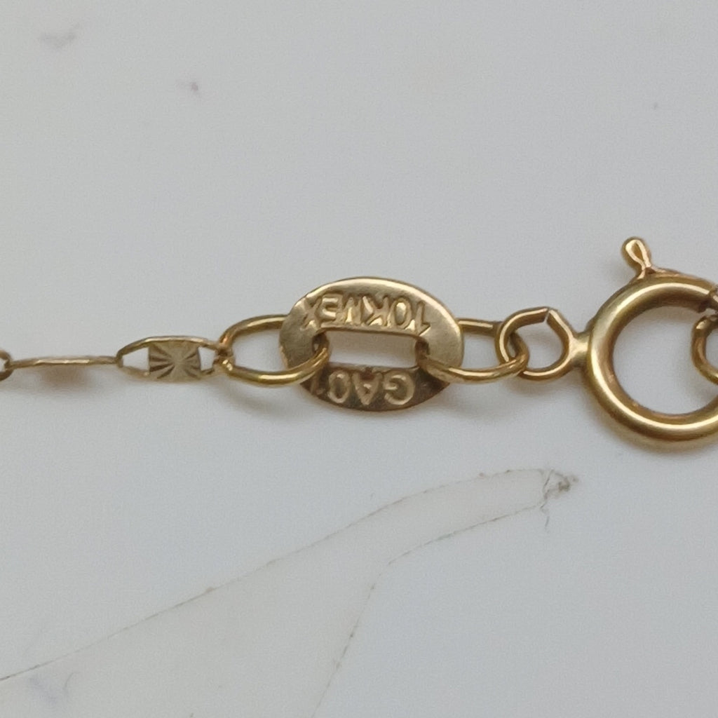 CADENA, DIJE ORO 10 K 2.9 GRMS (SEMINUEVO)