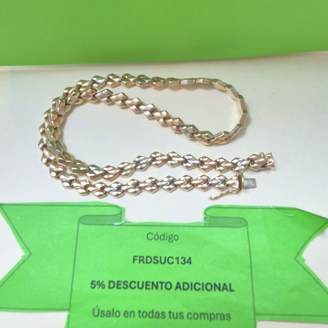 GARGANTILLA ORO COMBINADO 14 K 21,00 GRMS (SEMINUEVO)