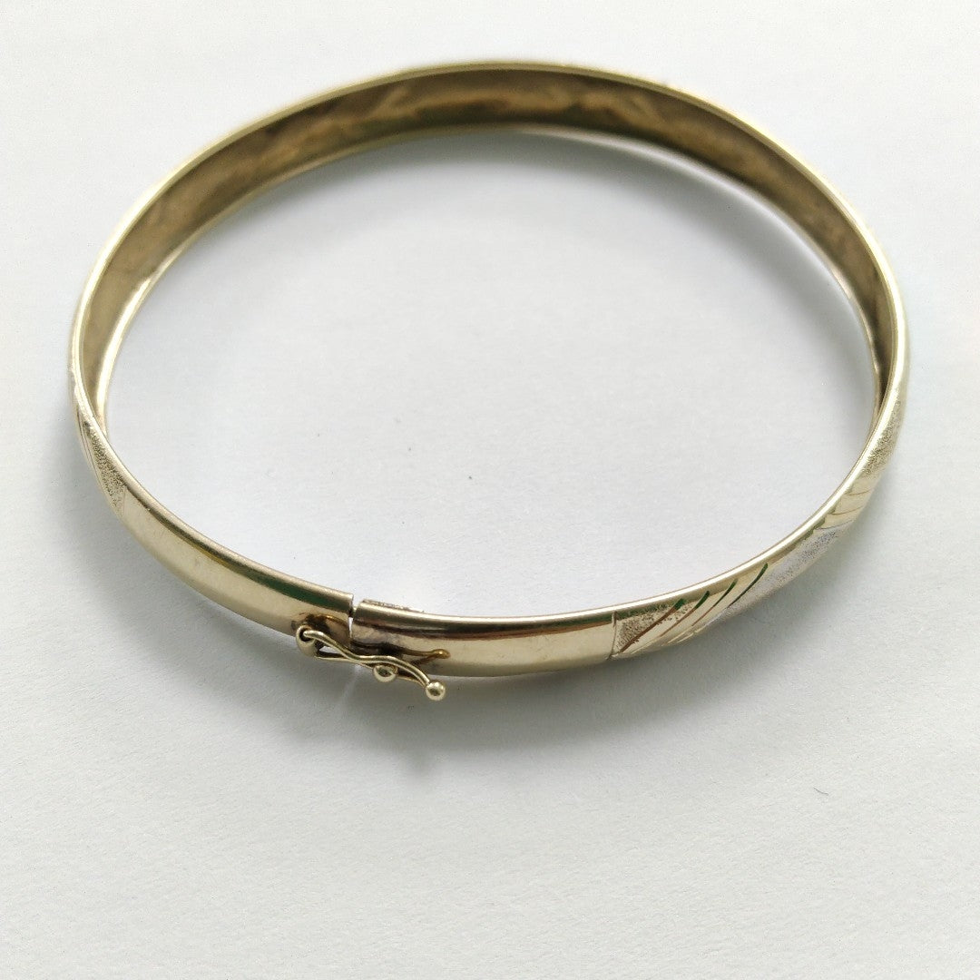 PULSERA RIGIDA ORO 14 K 6.5 GRMS (SEMINUEVO)