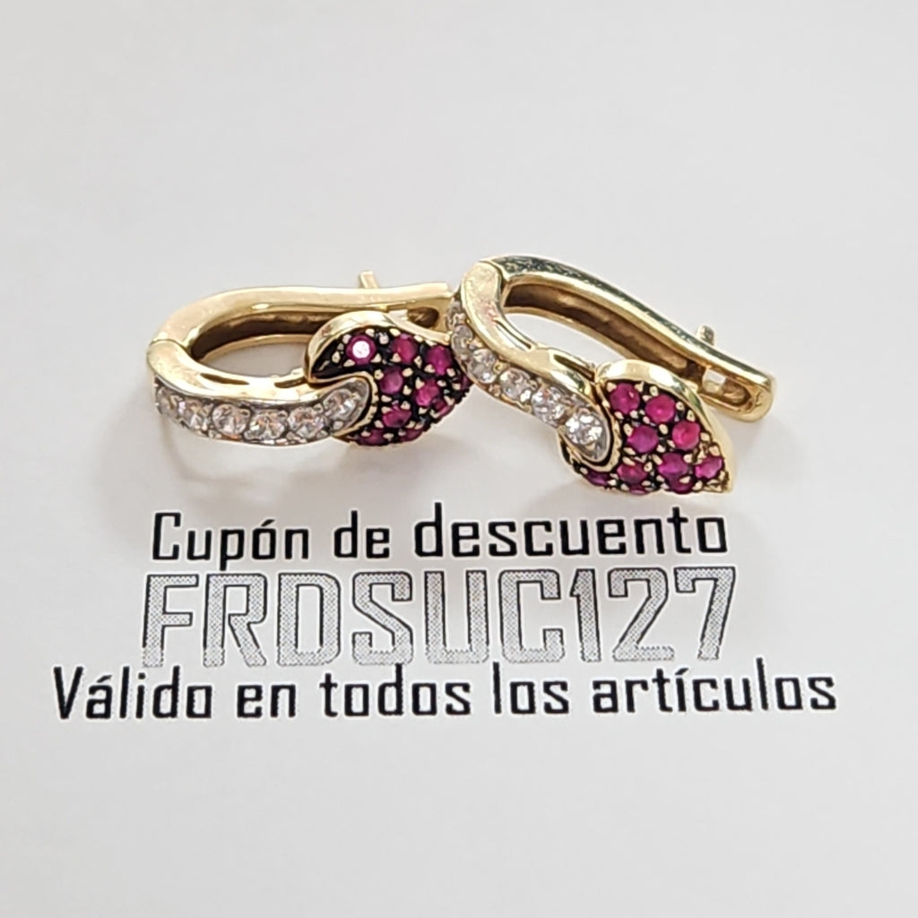 ARETES PAR ORO 14 K 4.2 GRMS (SEMINUEVO)